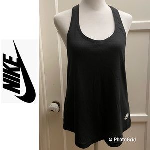 NIKE Racerback Tank Top, Black